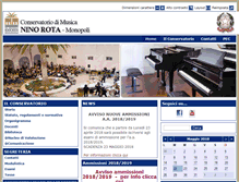 Tablet Screenshot of conservatoriodimonopoli.org
